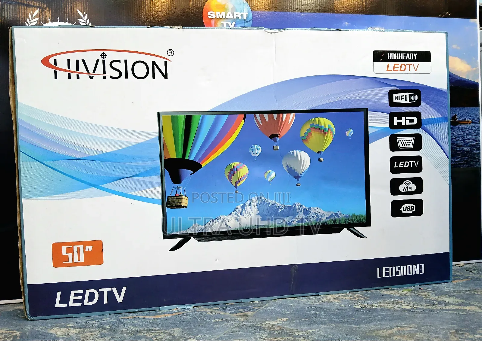 Hi Vision 50 Smart Double Glass Led Uhd Tv
