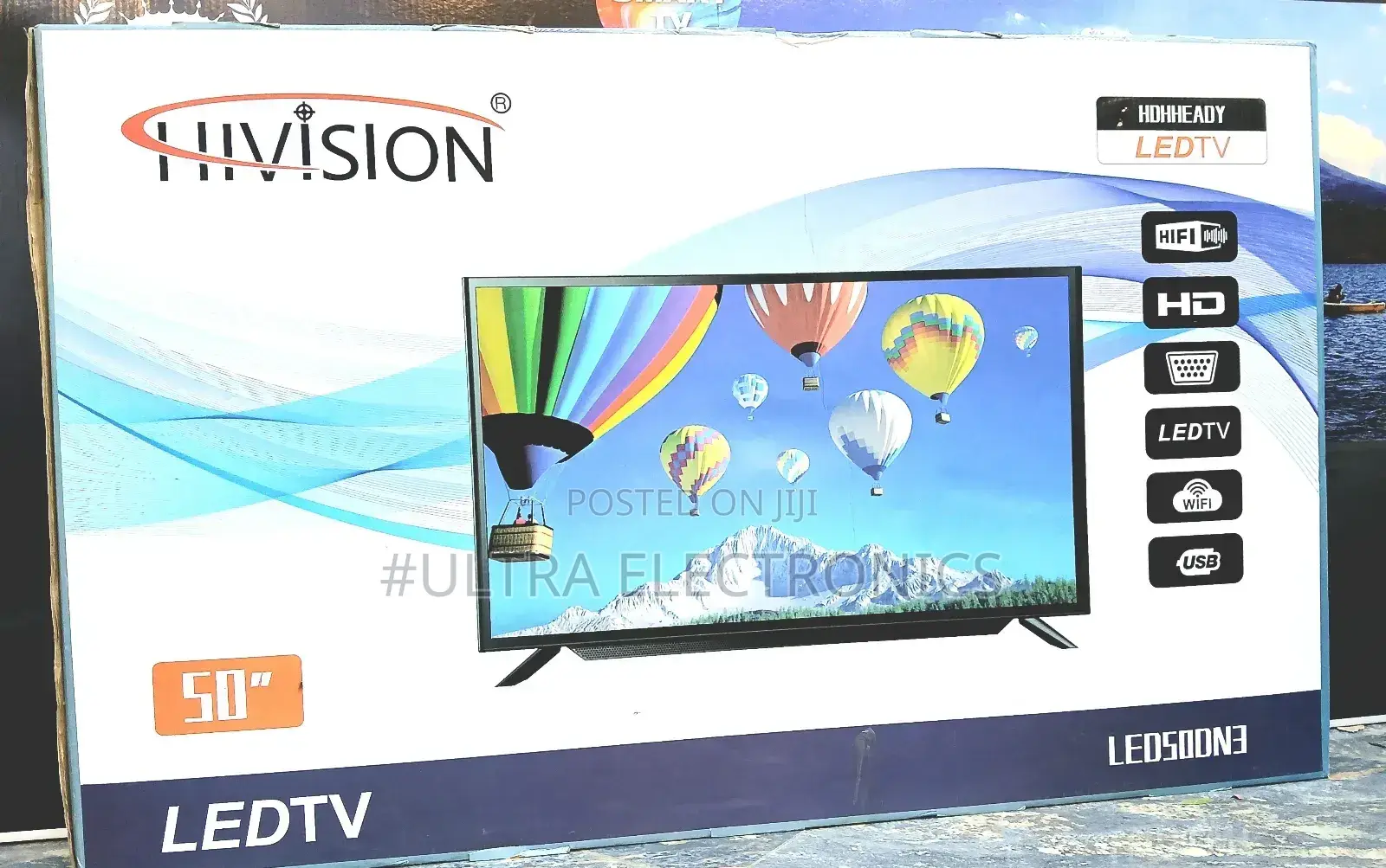 Hi Vision 50 Smart Double Glass Led Uhd Tv