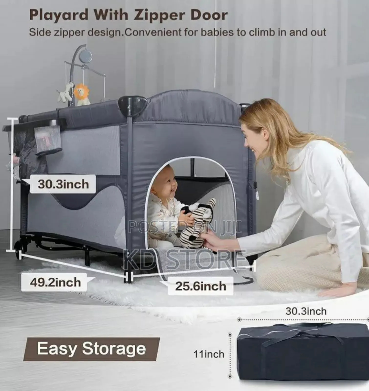 High Quality Foldable Multifunctional Baby Bed