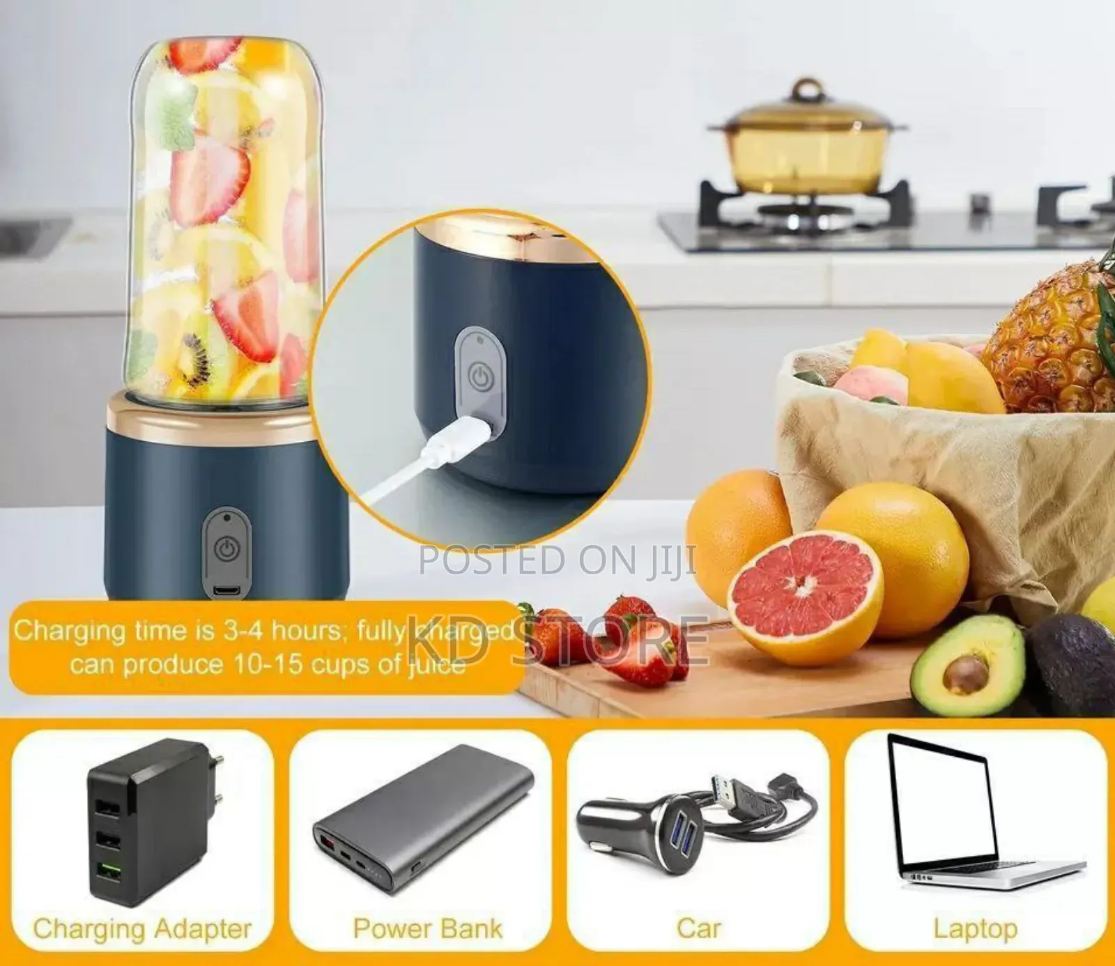 Wireless Portable Juicer With Extra Cup