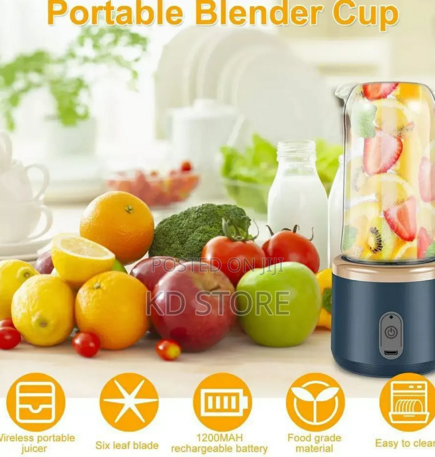 Wireless Portable Juicer With Extra Cup
