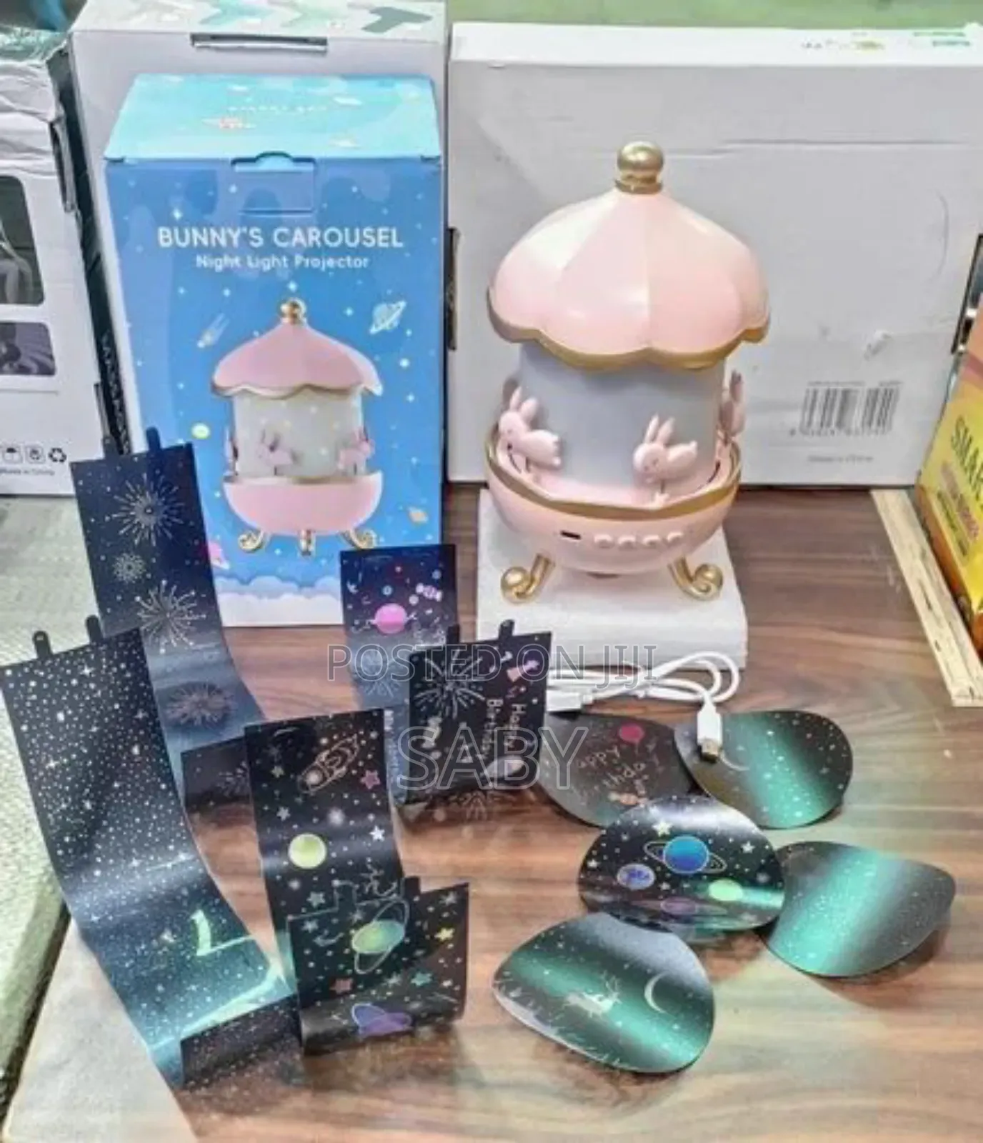 Bunny's Carousel Projection Night Lamp