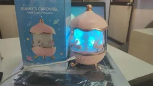 Bunny's Carousel Projection Night Lamp