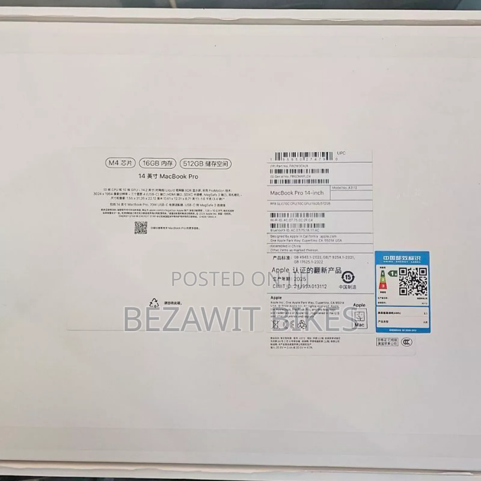 New Laptop Apple MacBook Air 2025 M4 15-Inch 16GB Apple M4 SSD 512GB