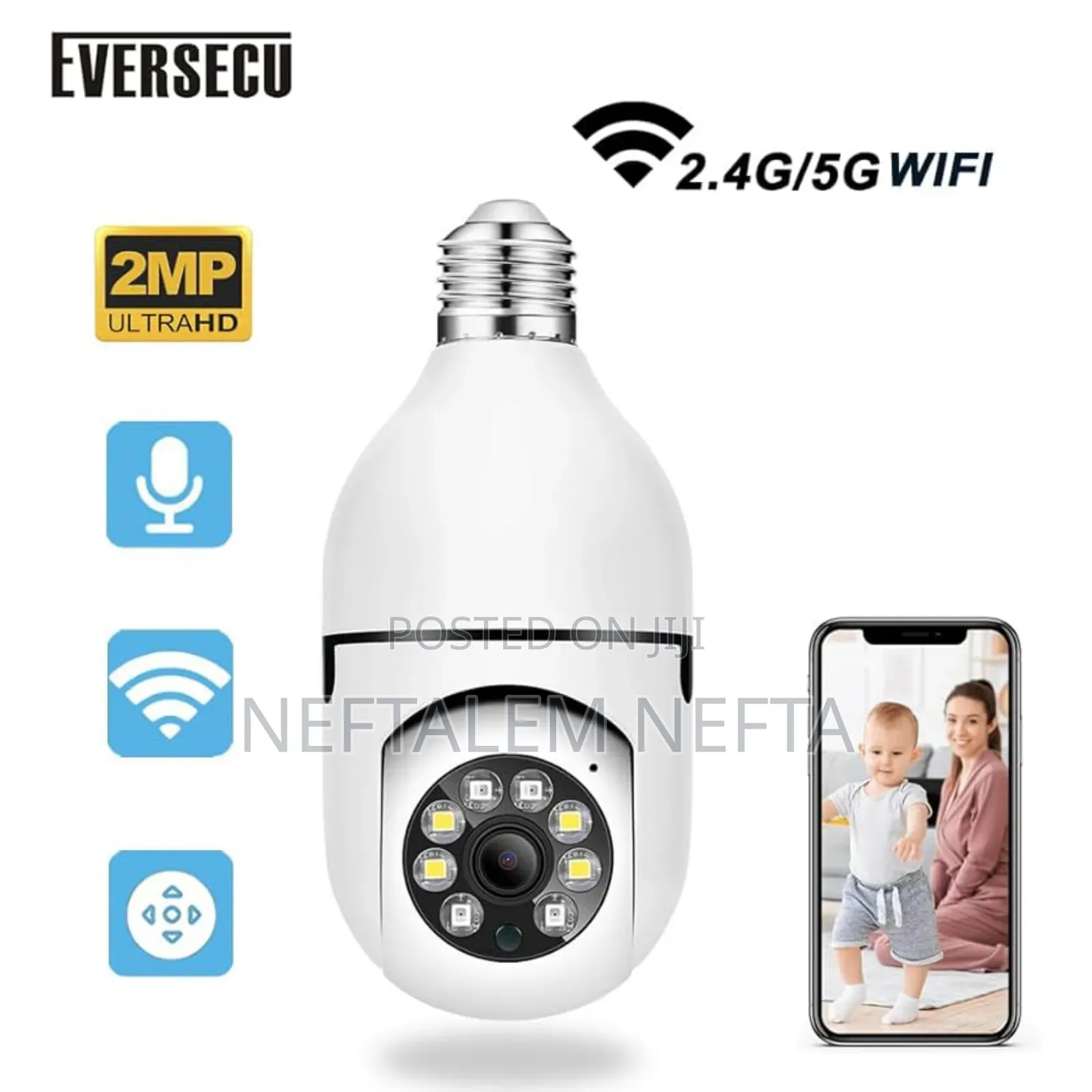 360 Degree Lamp Security Camera