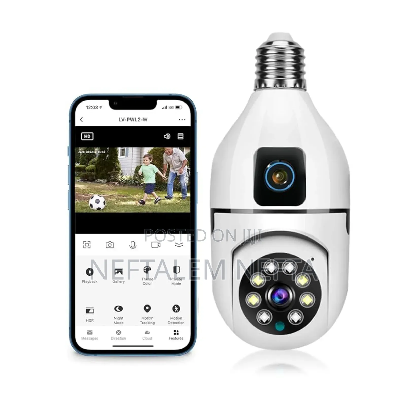 360 Degree Lamp Security Camera