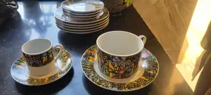 Photo - Antic Ethiopian Cultural Ceramic Tea and Coffee Set