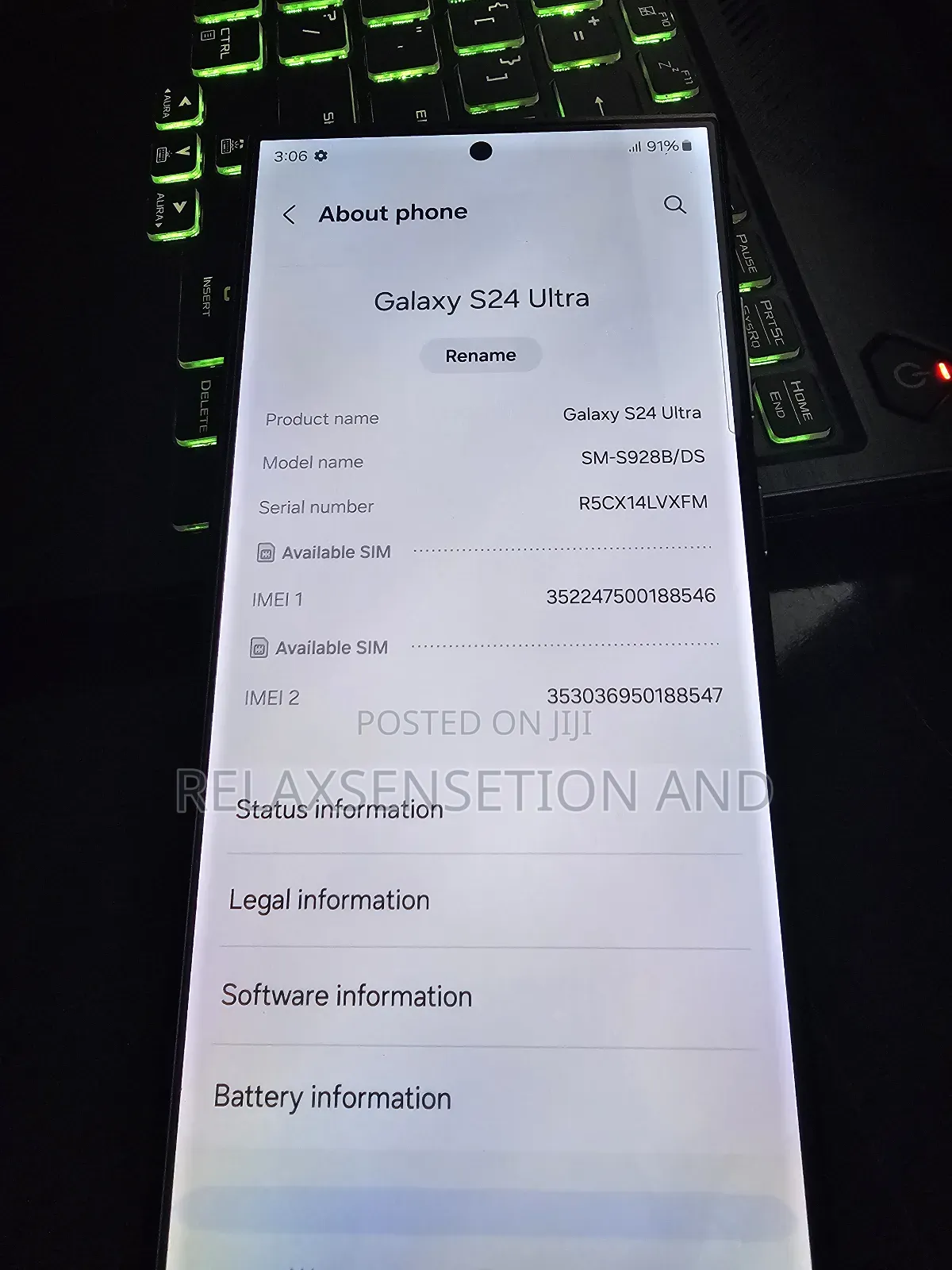 New Samsung Galaxy S24 Ultra 512 GB Blue