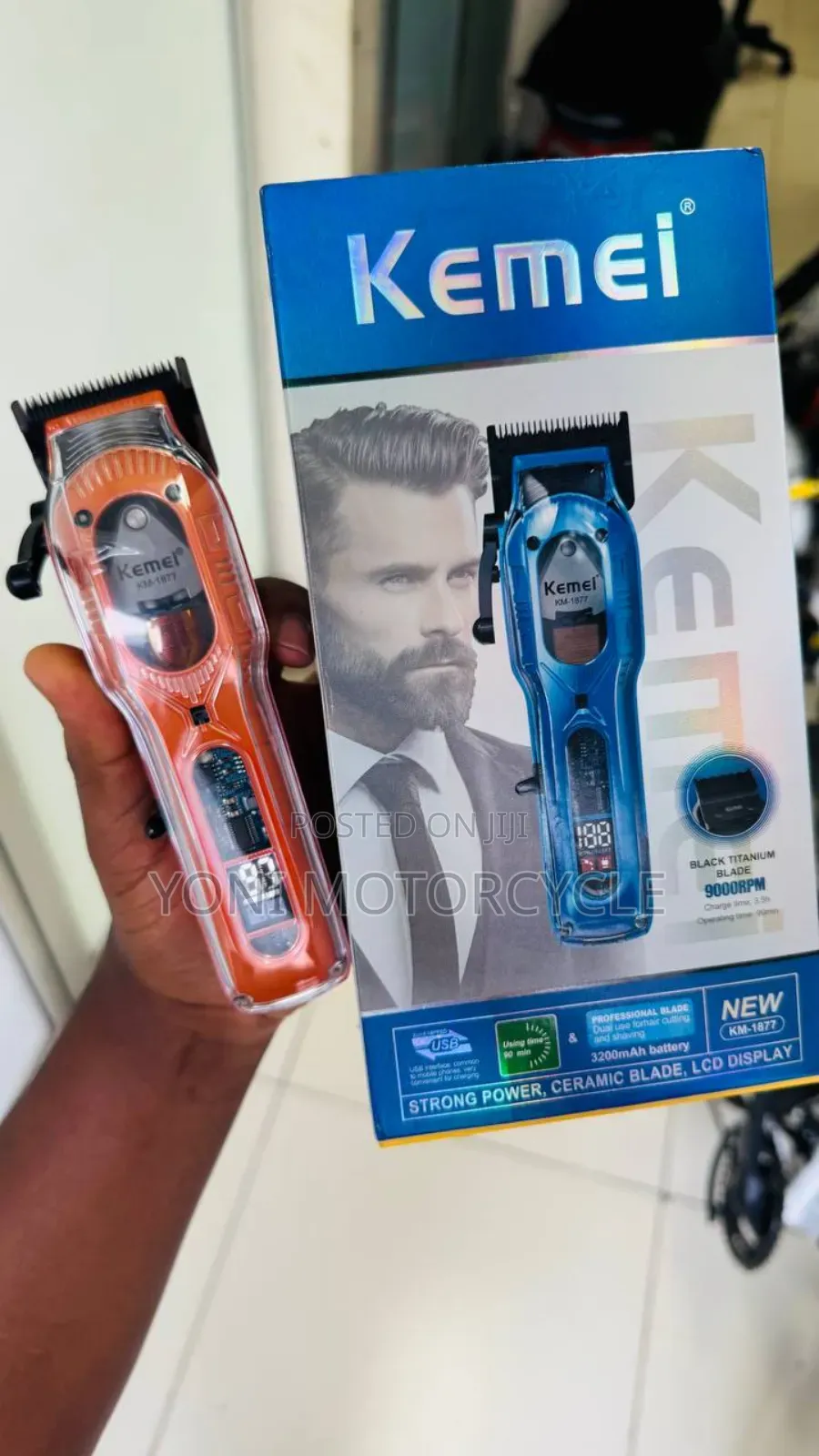 Kemei Rechargeable Hair Clipper0hair55clipper8kemei7professional66clip