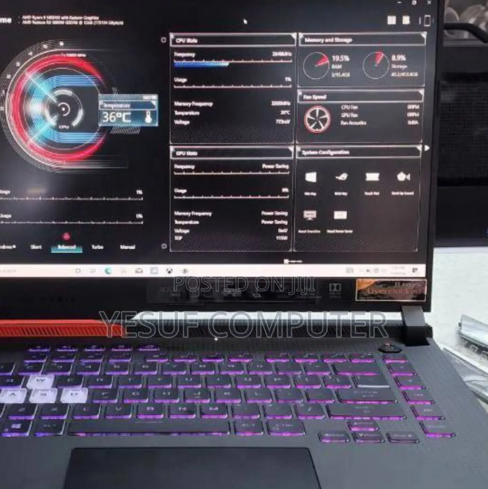 New Laptop Asus ROG Strix G15 16GB AMD Ryzen 9 SSD 512GB