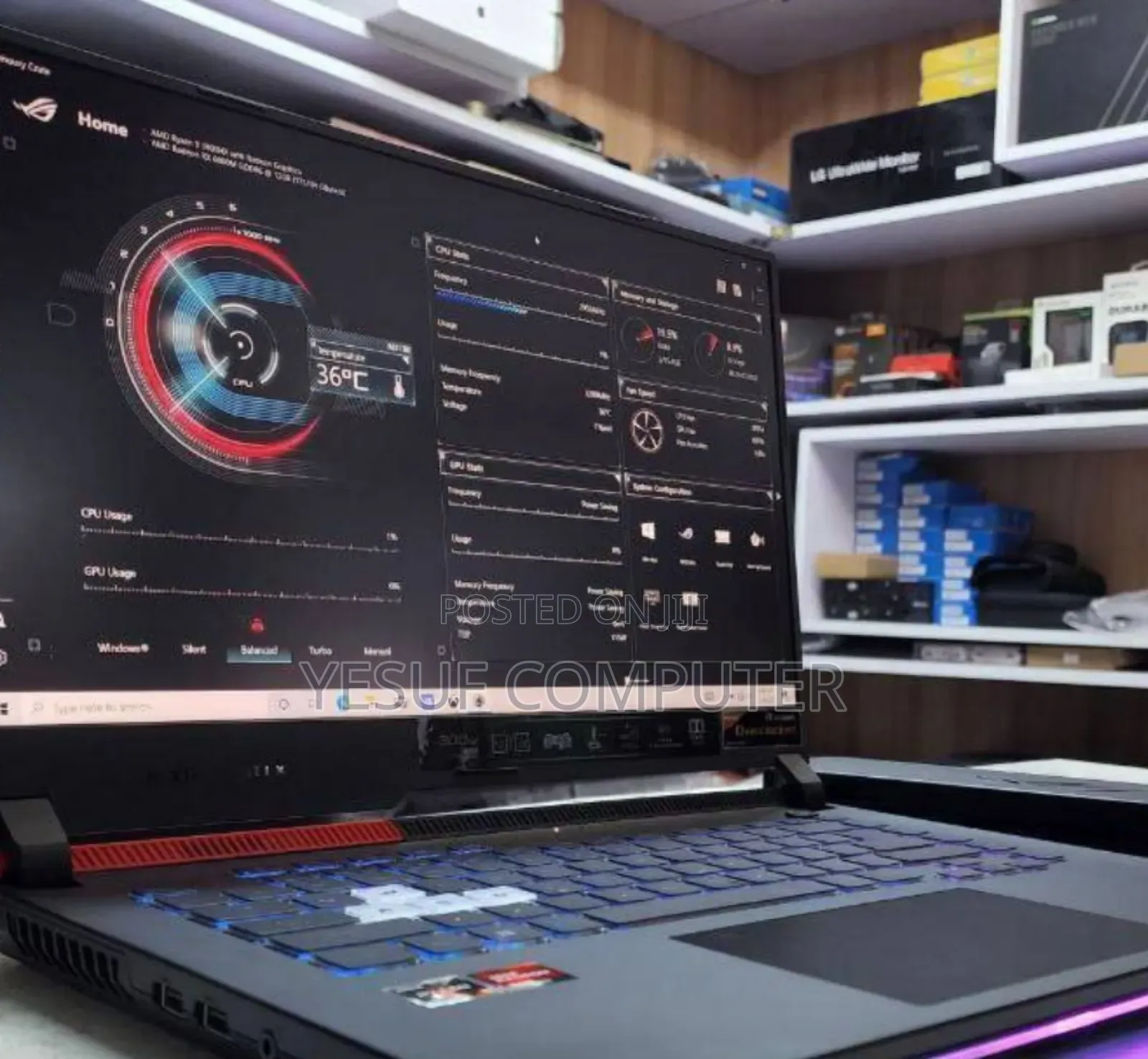 New Laptop Asus ROG Strix G15 16GB AMD Ryzen 9 SSD 512GB