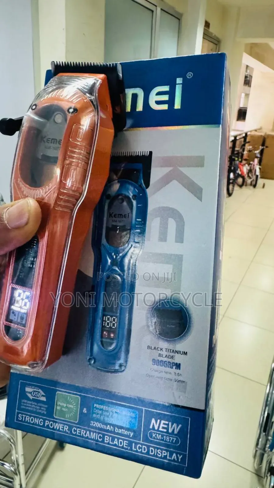 Kemei Rechargeable Hair Clipper6keme00hair32clipper0kemei5hair21clippe