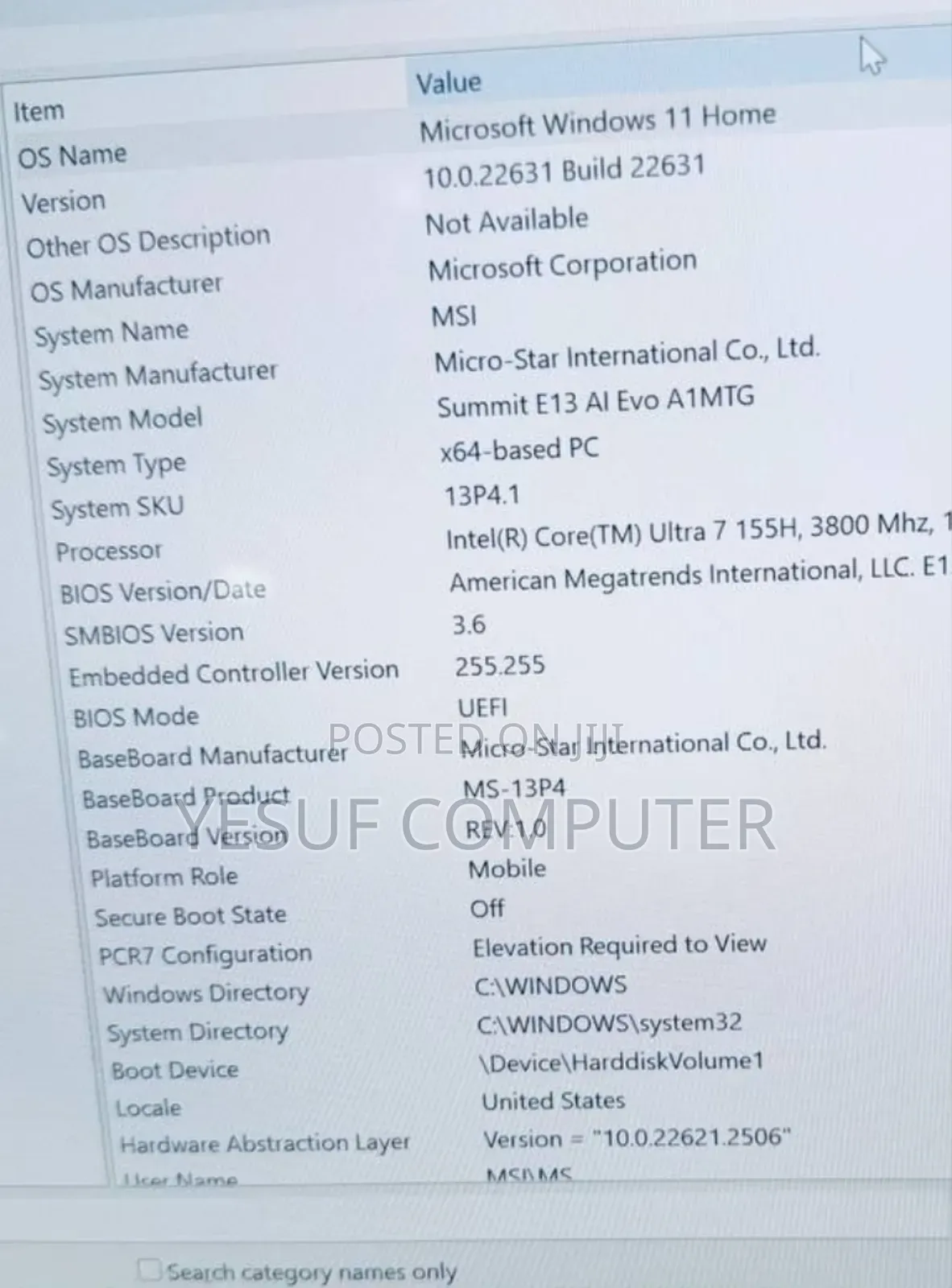 New Laptop MSI Summit E13 Flip Evo 16GB Intel Core Ultra 7 SSD 1T