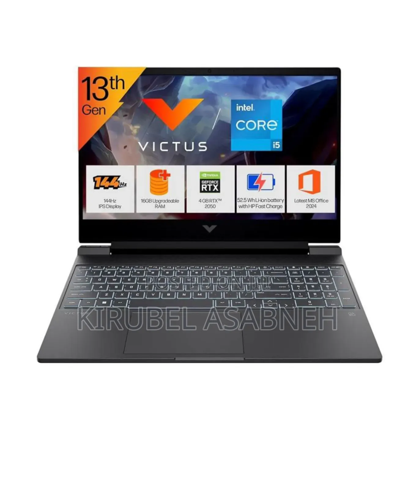 New Laptop HP Victus 15 16GB Intel Core I5 SSD 512GB