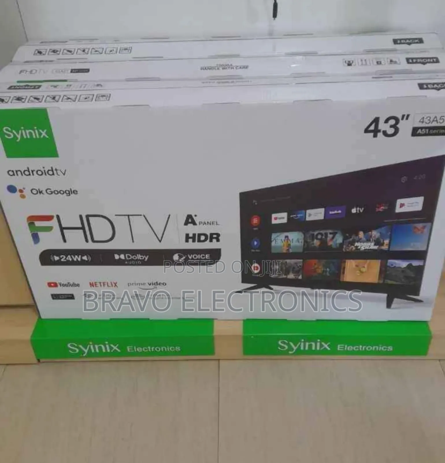 Syinix 43" Android Tv – Ok Google, A+ Panel!