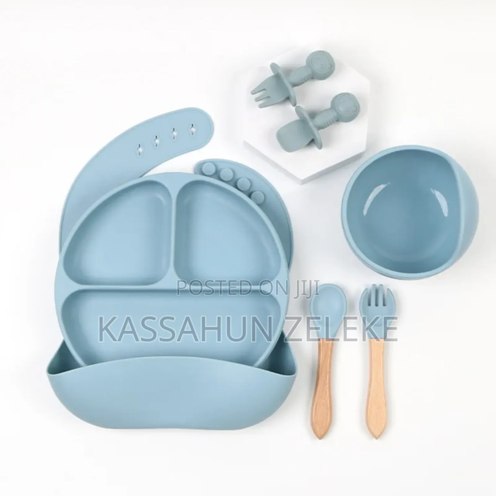 6 Pc Silicon Baby Feeding Set
