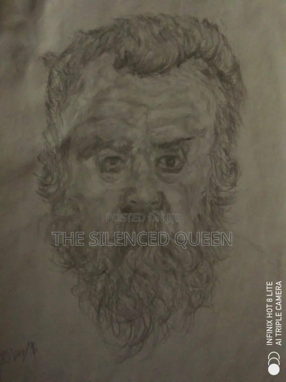 Solemn Art Sketched From Louve Paintings