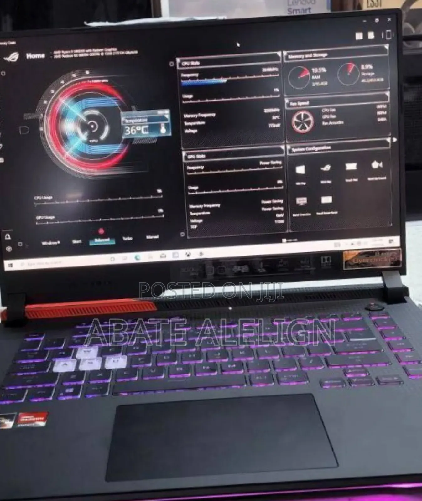 New Laptop Asus ROG Strix G15 16GB AMD Ryzen 9 SSD 512GB