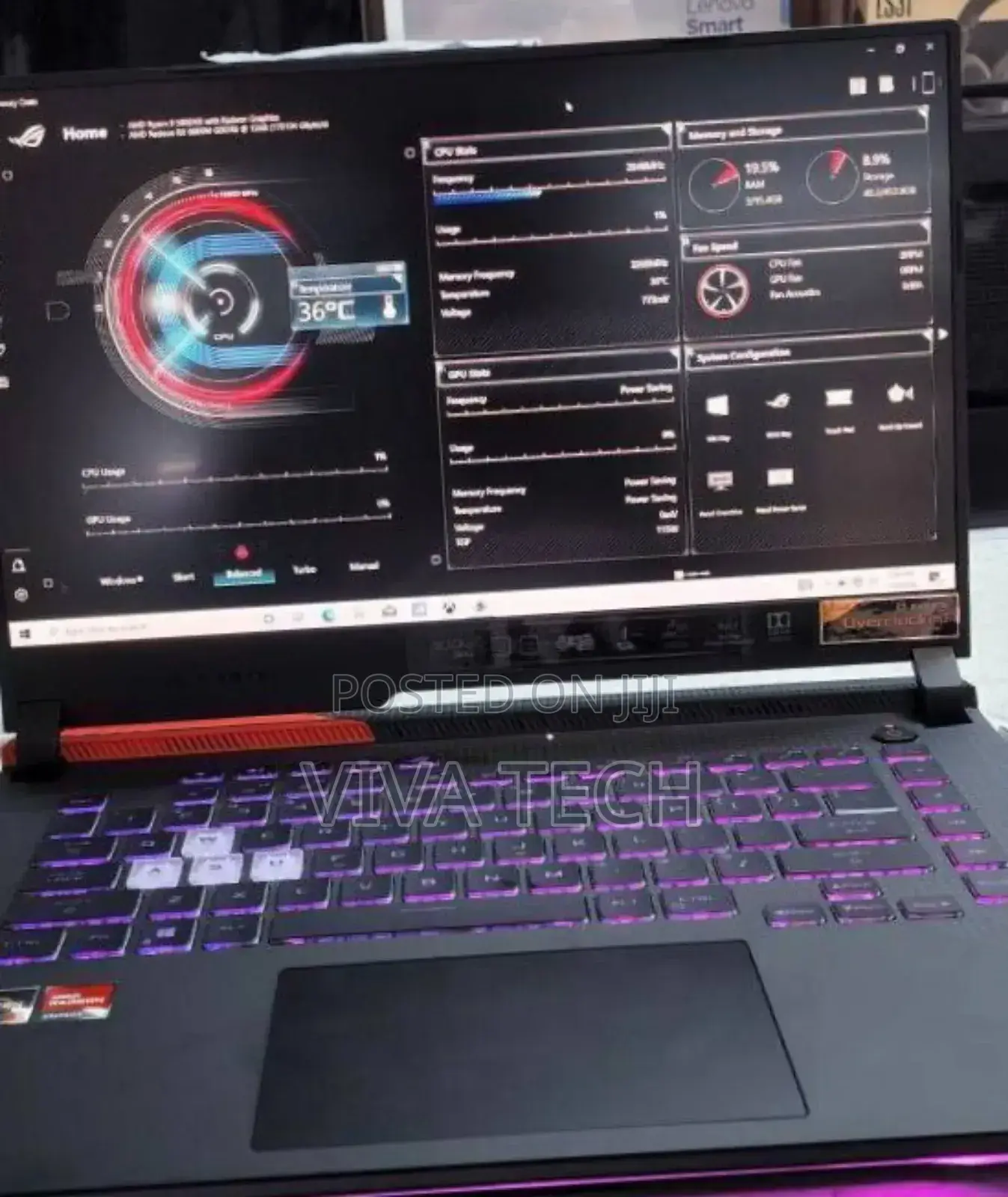 New Laptop Asus ROG Strix G15 16GB AMD Ryzen 9 SSD 512GB