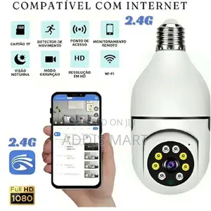 Wifi E27 Bulb CCTV Camera - 1080p Smart Security