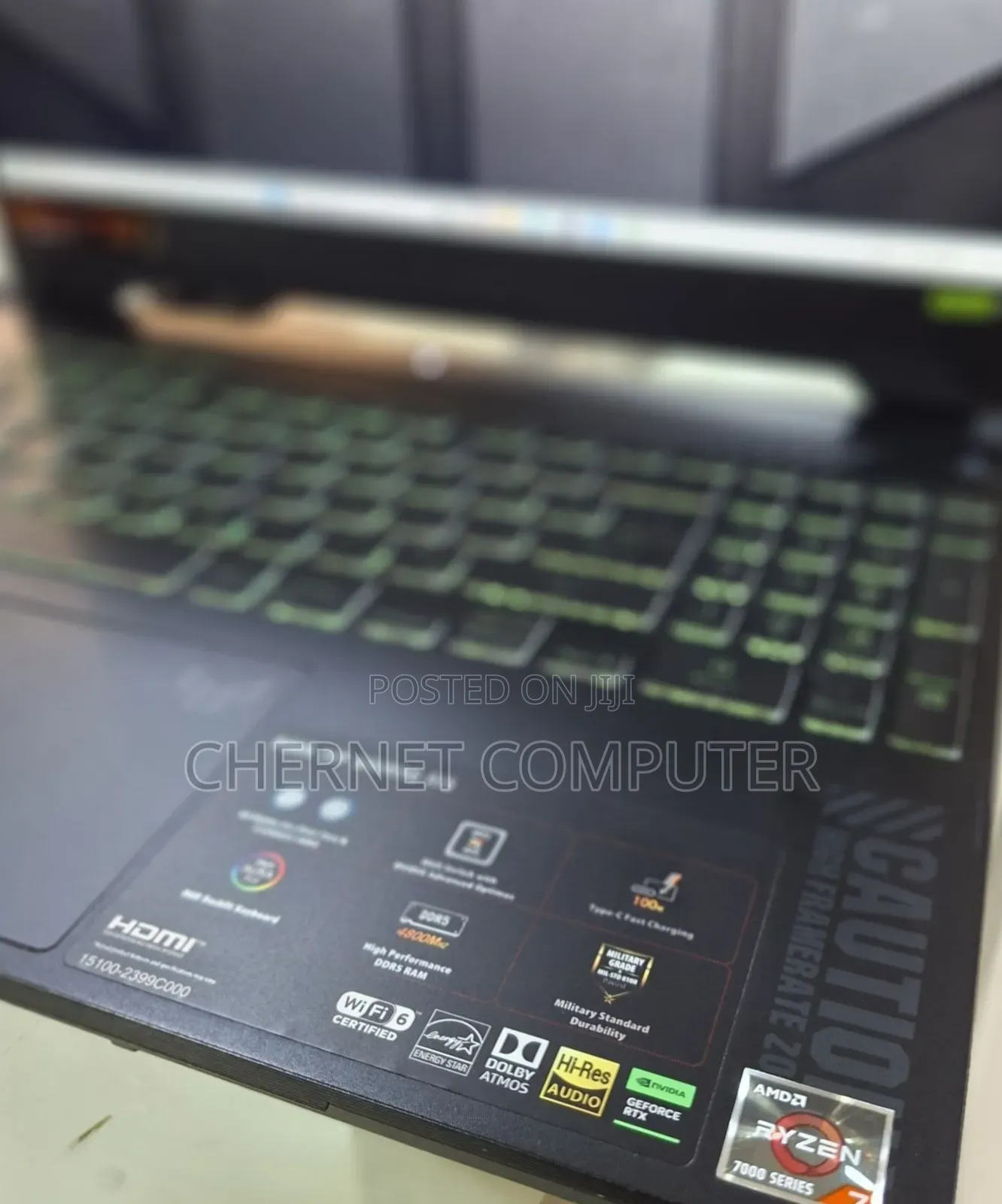 New Laptop Asus TUF Gaming A15 16GB AMD Ryzen 7 SSD 512GB