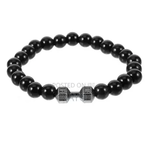Photo - Black Dumbbell Bracelet