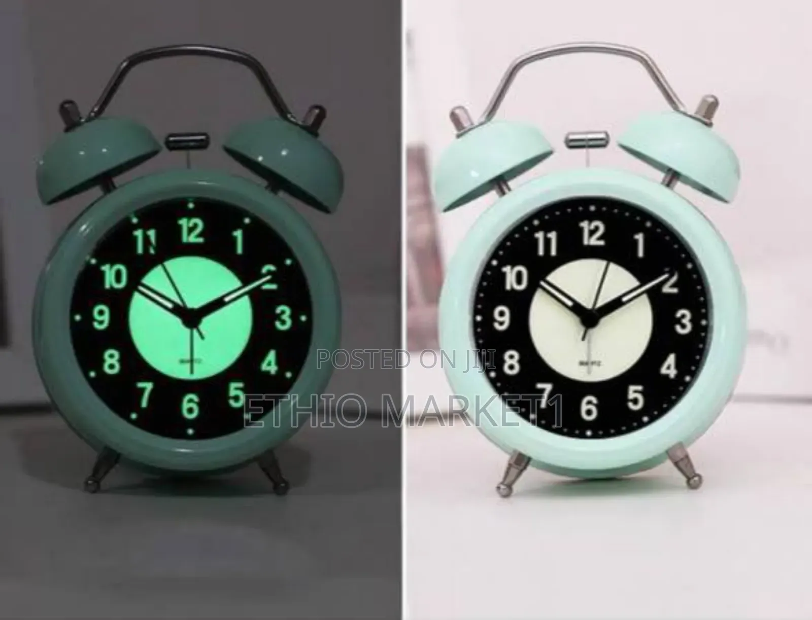 Bed Side Alarm Clock Bell Type With Light