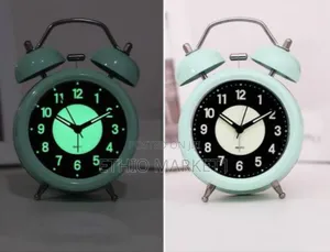Bed Side Alarm Clock Bell Type With Light