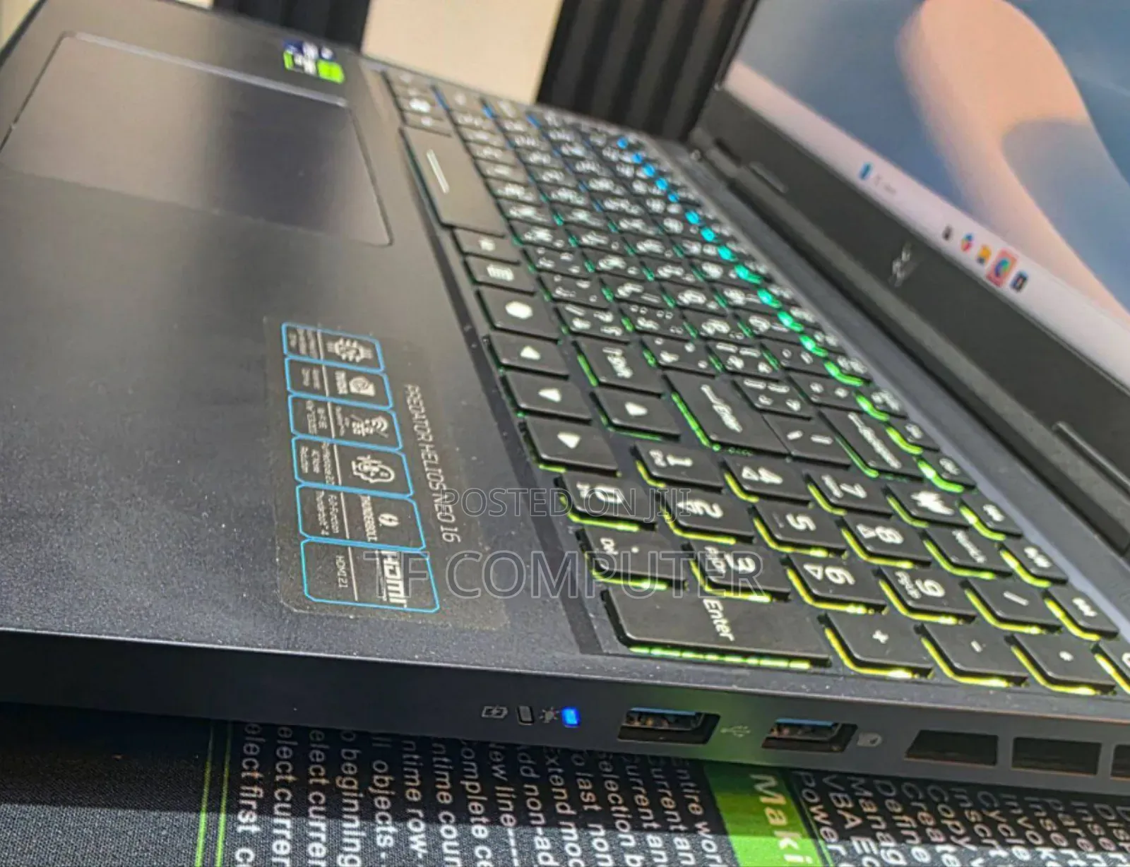 New Laptop Acer Predator Helios Neo 16 16GB Intel Core I9 SSD 1T