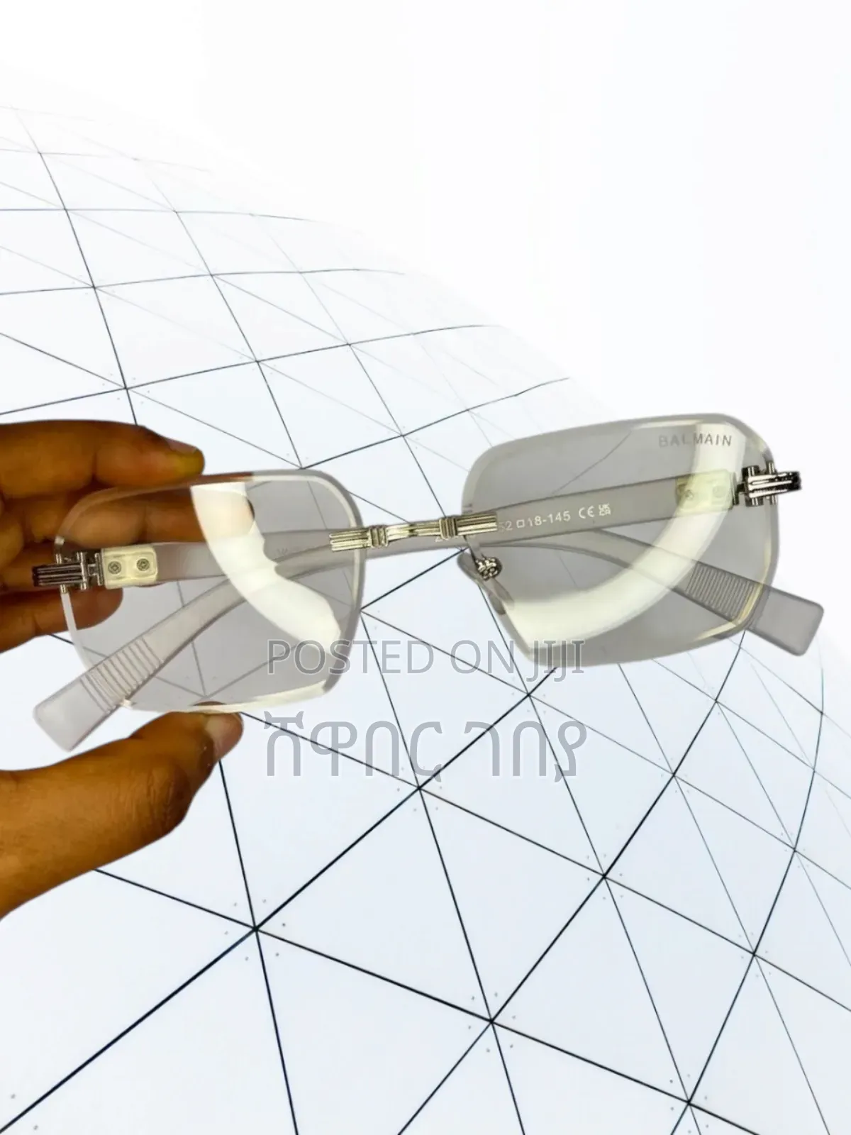 Rimless Balmain and Dior Sunglasses