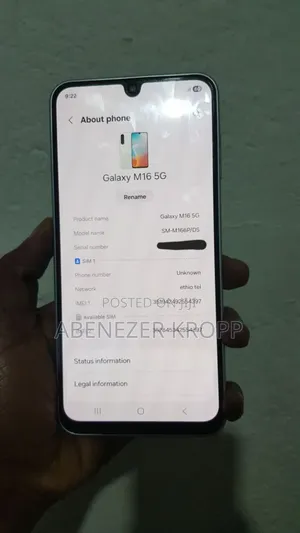 New Samsung Galaxy M16 128 GB Blue