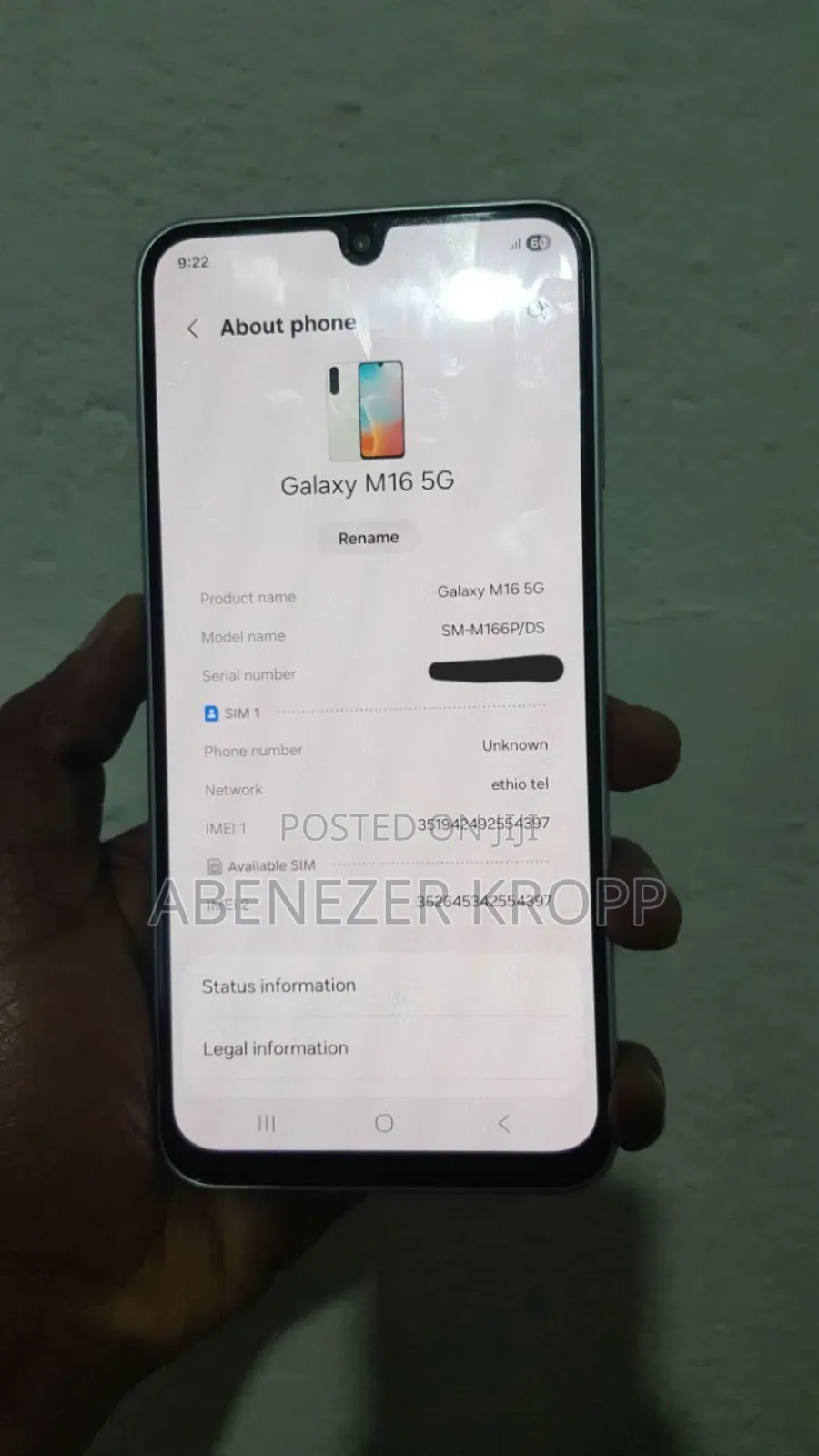 New Samsung Galaxy M16 128 GB Blue