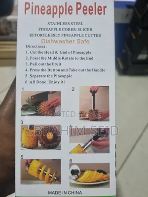 Pineapple Peeler, Also Known as a Pineapple Corer-Slicer or Cutter
