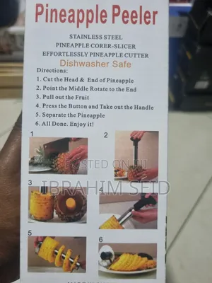 Pineapple Peeler, Also Known as a Pineapple Corer-Slicer or Cutter