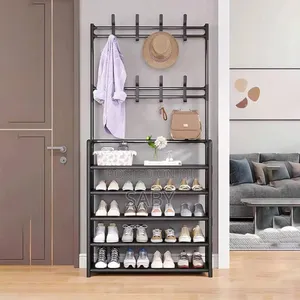 4/5 Tier Freestanding Coat Rack Shoe Rack