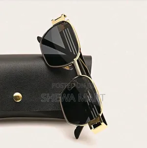 Photo - Retro Punk Metal Hollow Square Frame Fashion Glasses for Summer Beach