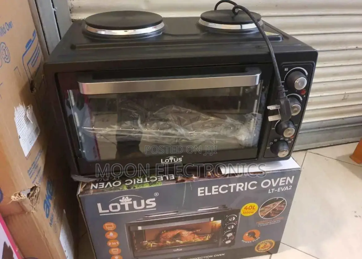 Lotus Mini Oven With 2 Hot Plates – Compact Multi-Functional!