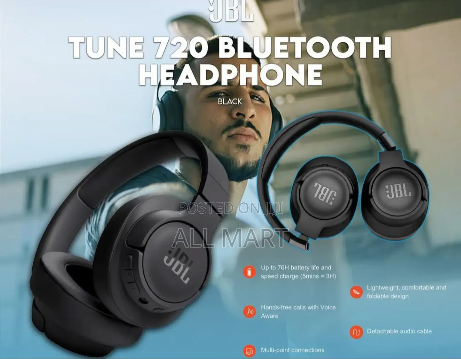 JBL Tune 720 Bt Headphone