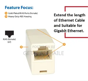 Rj45 Ethernet Lan Cable Joiner Adapter (Coupler to Join Two Rj45 Cable