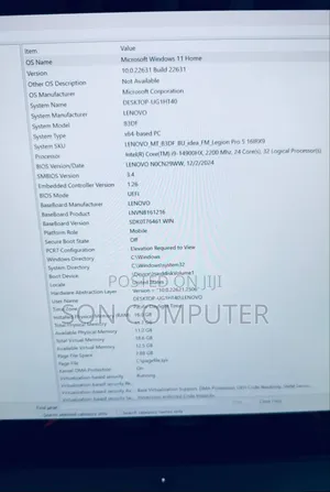 New Laptop Lenovo Legion 5 16GB Intel Core I9 SSD 1T