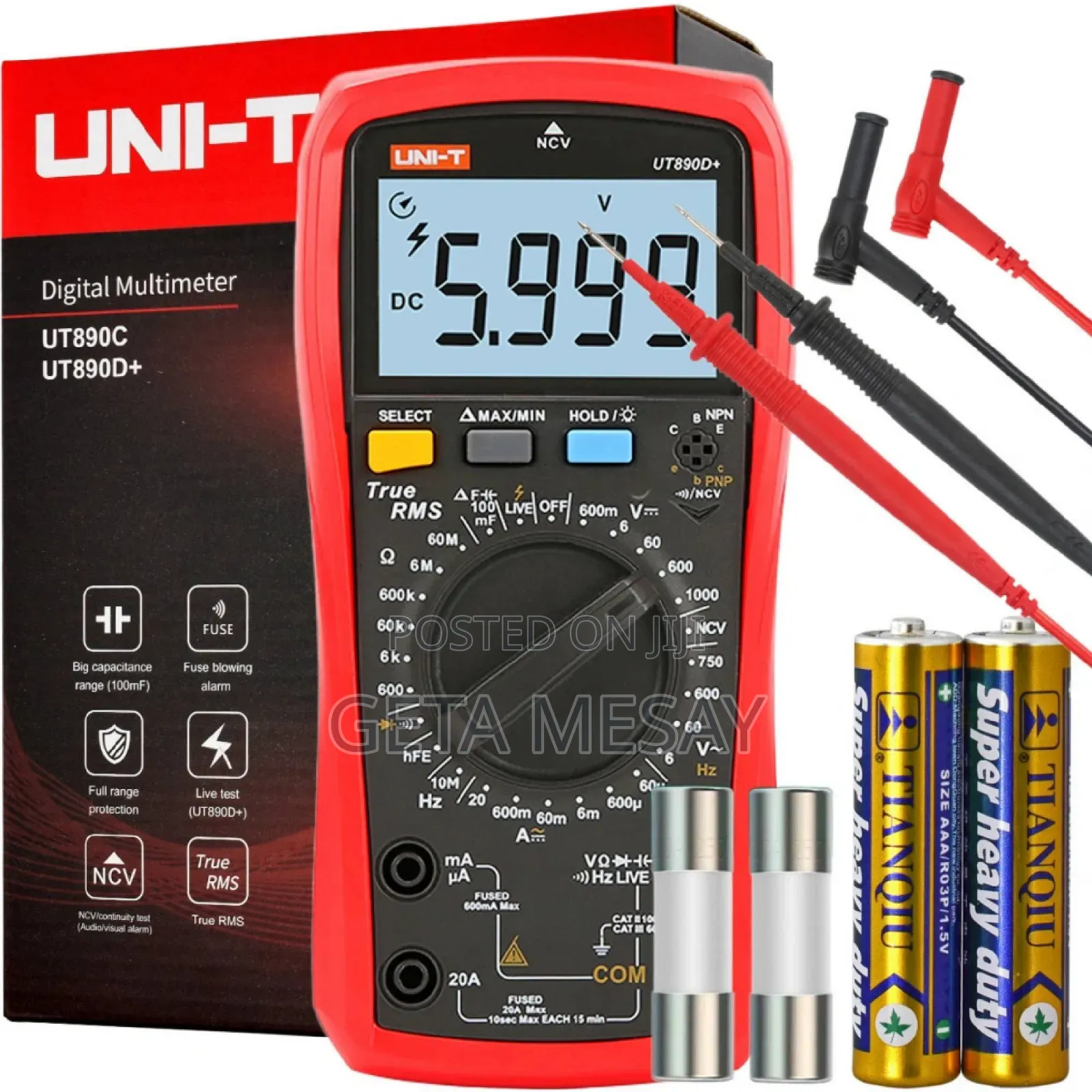 Multimeter Uni-T Digital Ut890c Ut890d