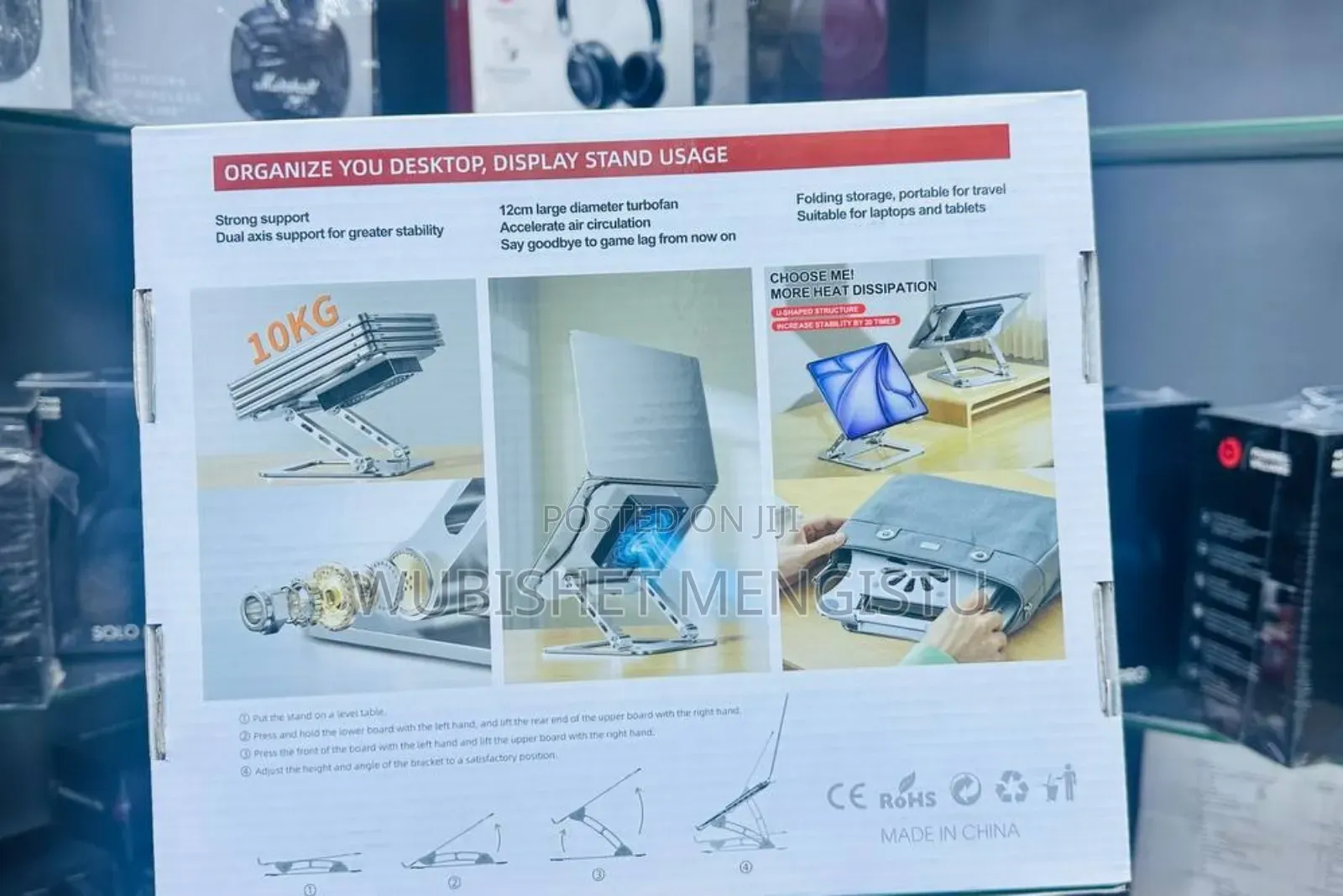 Laptop Stand With Fan ( High Quality )