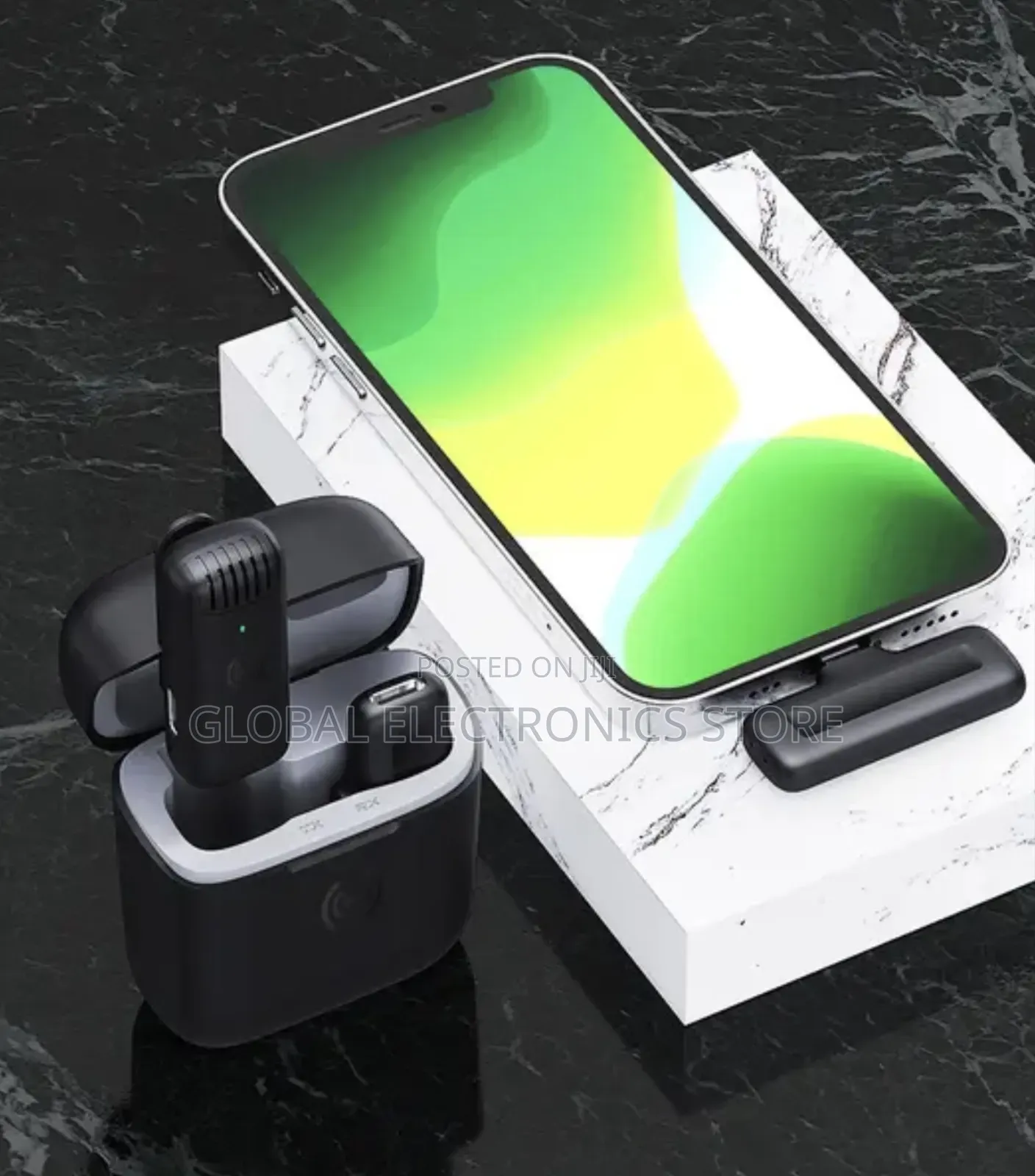 20 Meter Hd Radio Mic With Charging Case Wireless Collar Clip Live Mic