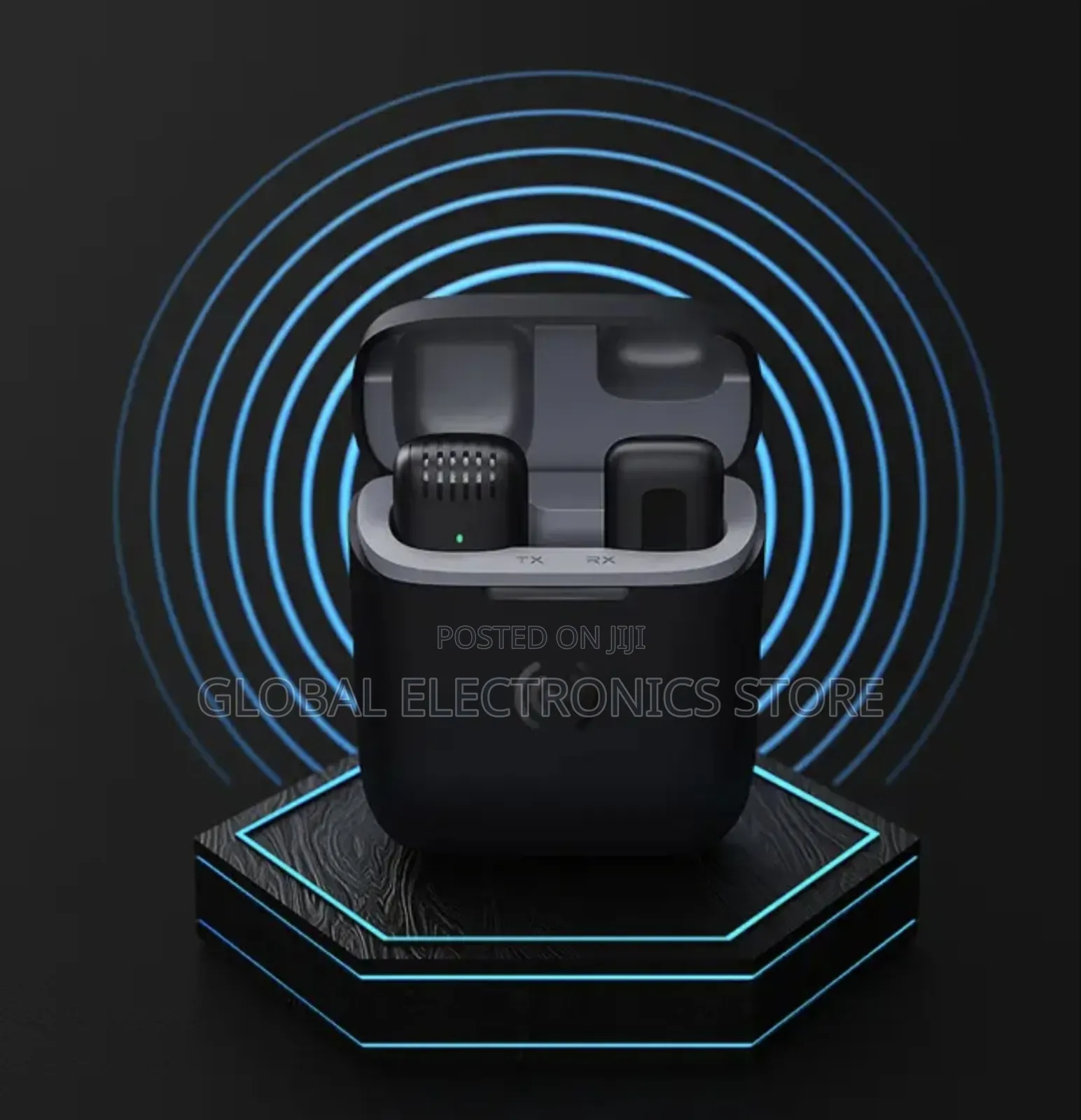 20 Meter Hd Radio Mic With Charging Case Wireless Collar Clip Live Mic