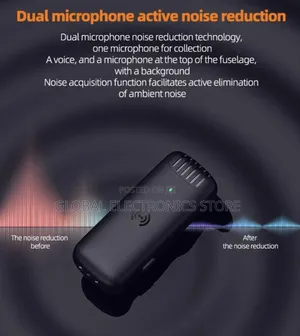 20 Meter Hd Radio Mic With Charging Case Wireless Collar Clip Live Mic