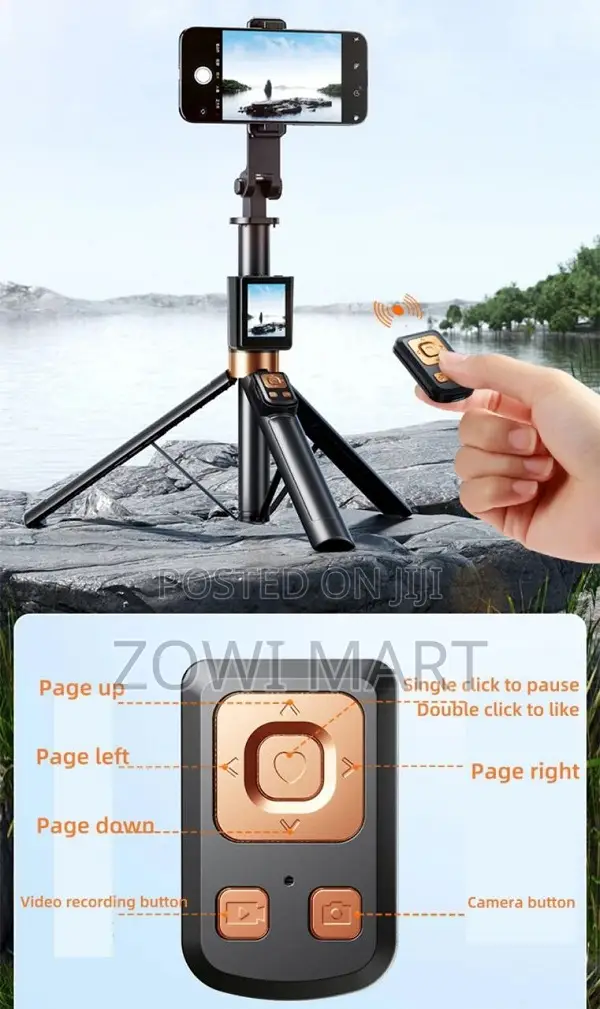 Cl07 Screen Projection Selfie Stick Tripod Remote