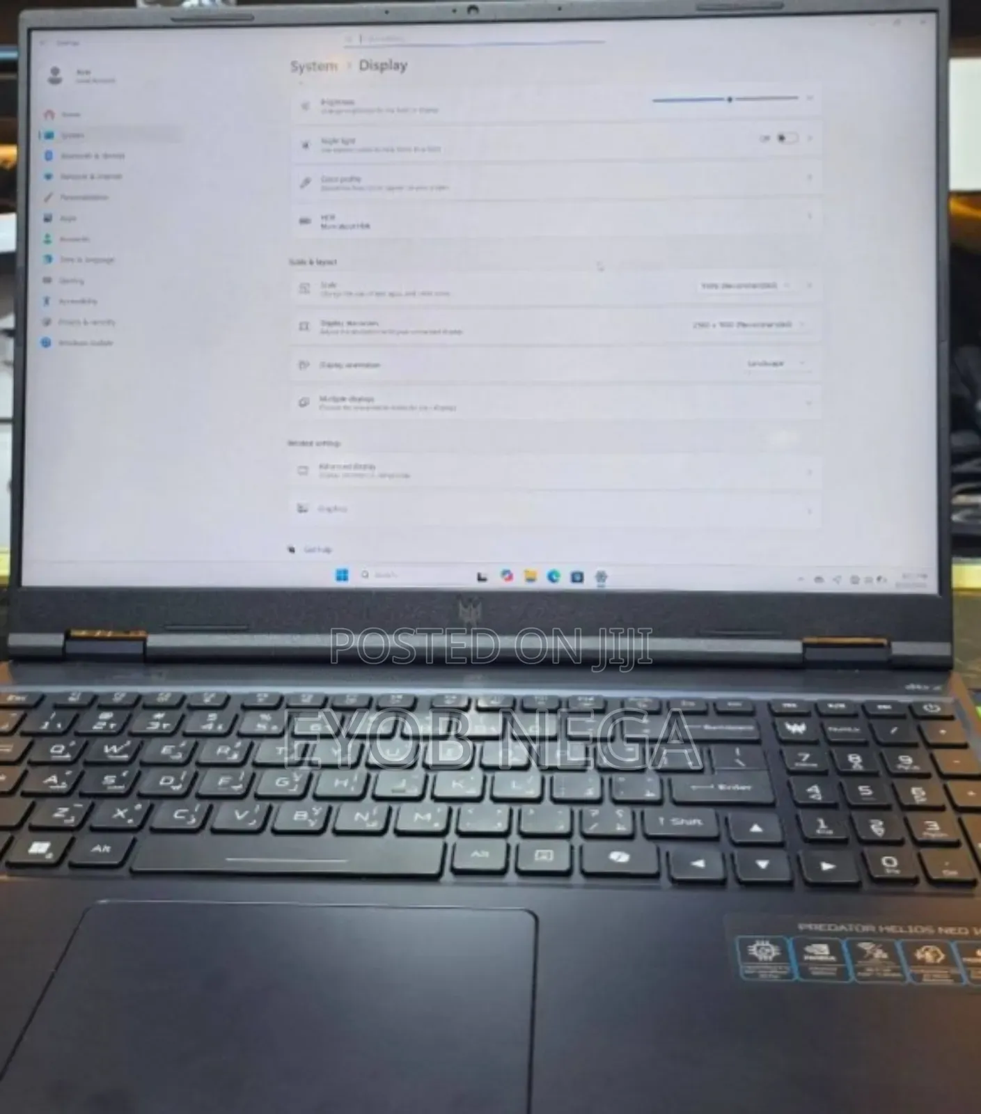 New Laptop Acer Predator Helios Neo 16 16GB Intel Core I9 SSD 1T