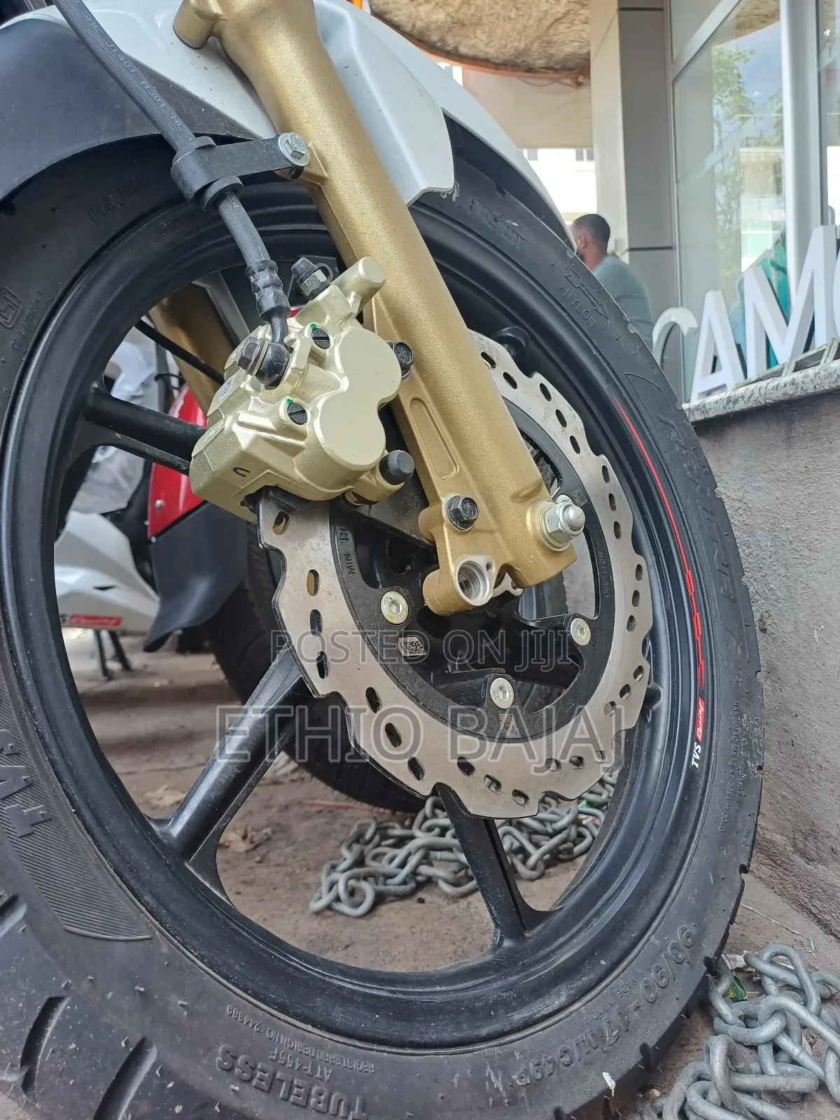 New TVS Apache 180 RTR 2024 White