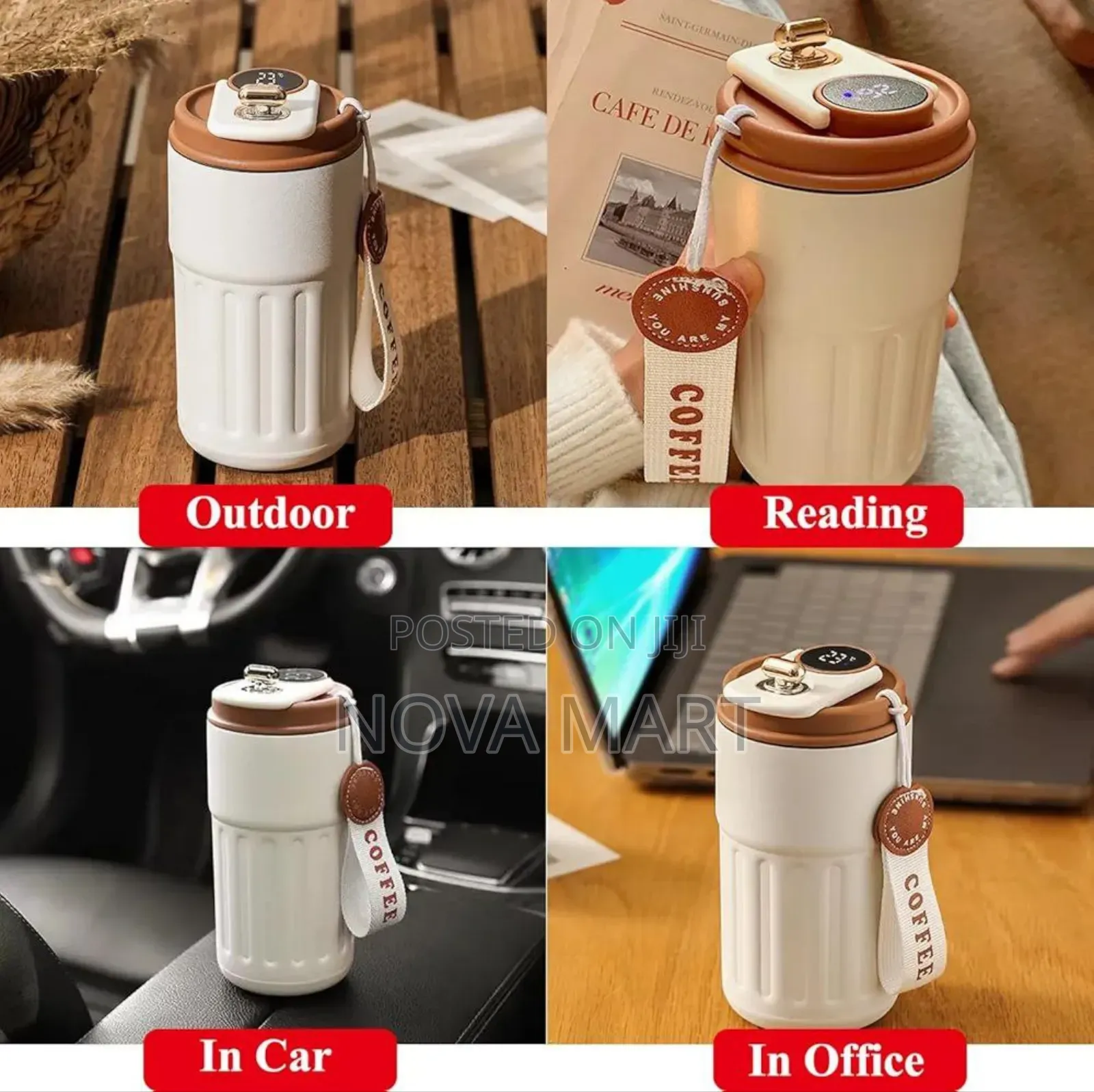 Smart Led Temperature Display Bottle