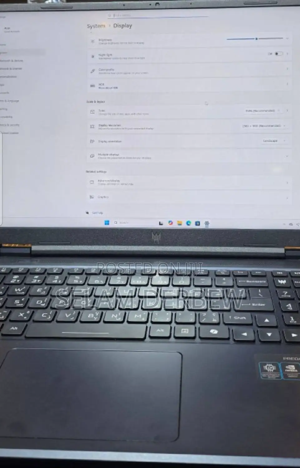 New Laptop Acer Predator Helios Neo 16 16GB Intel Core I9 SSD 1T